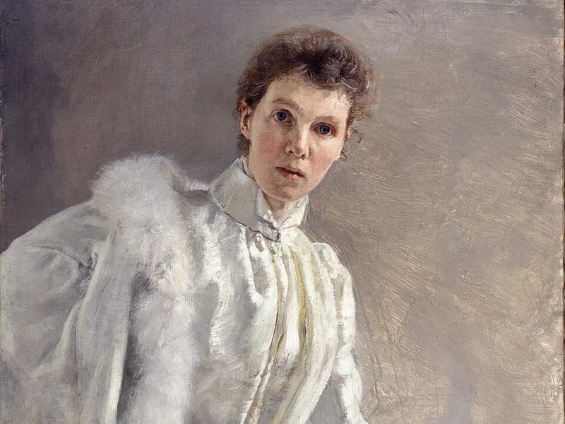 1857-Clara von Rappard - Autoritratto